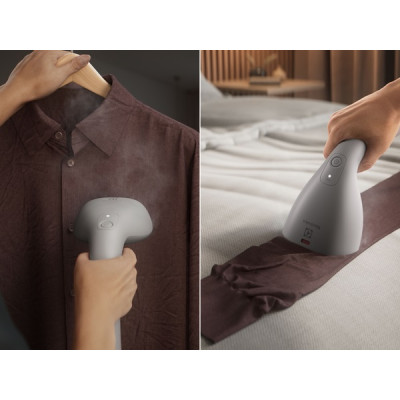 Відпарювач Electrolux компактний, 1400Вт, 100мл, постійна пара - 26гр, керам. підошва, сірий Відпарювач Electrolux компактний, 1400Вт, 100мл, постійна пара - 26гр, керам. підошва, сірий