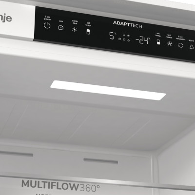 Вбуд. холодильник з мороз. камерою Gorenje, 193х55х54см, 2 двері, 208(76)л, А+, NF+, Зона св-ті, Диспл, Біли Вбуд. холодильник з мороз. камерою Gorenje, 193х55х54см, 2 двері, 208(76)л, А+, NF+, Зона св-ті, Диспл, Біли