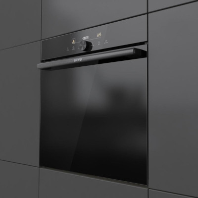 Электрический духовой шкаф Gorenje, 77 л, A+, пар, дисплей, IconTouch, черный