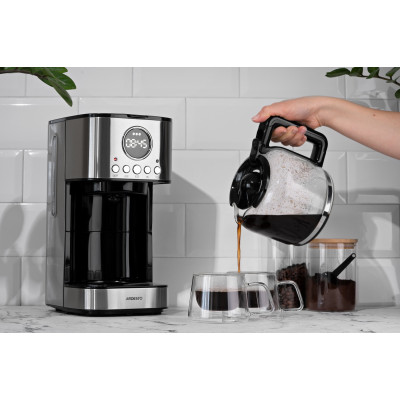 Кавоварка ARDESTO крапельна Steel Collection1.5л, мелена, сріблястий Кавоварка ARDESTO крапельна Steel Collection1.5л, мелена, сріблястий