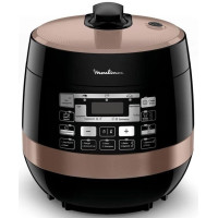 Мультиварка-скороварка Moulinex Quickchef, 1000Вт, чаша-5л, сенсорне керув., пластик, чорний