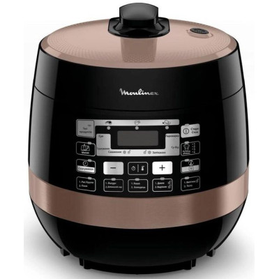 Мультиварка-скороварка Moulinex Quickchef, 1000Вт, чаша-5л, сенсорне керув., пластик, чорний Мультиварка-скороварка Moulinex Quickchef, 1000Вт, чаша-5л, сенсорне керув., пластик, чорний