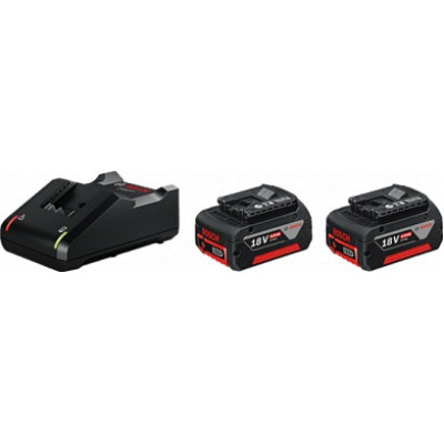 Bosch Акумуляторні батареї з ЗУ , комплект 2 шт, GBA 18Вх4.0A*год + GAL 18V-40