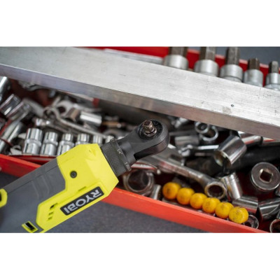 Тріскачка акумуляторна Ryobi ONE+ R18RW2-0 18В 1/4" 60Нм 280об·хв 4 положення головки 1кг (без АКБ та ЗП)