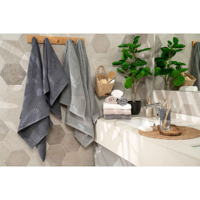 Набір рушників махрових ARDESTO Lotus, 50х90см, 70х140см, 2шт, 100% бавовна, сірий Набір рушників махрових ARDESTO Lotus, 50х90см, 70х140см, 2шт, 100% бавовна, сірий