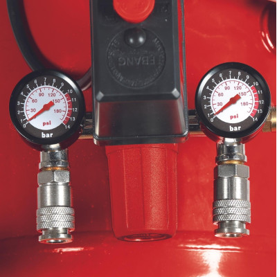 Компресор повітряний Einhell TC-AC 420/50/10 V, 2200Вт, 50л, 420л/хв, 10бар, 2 циліндри (V-подібний), 42кг