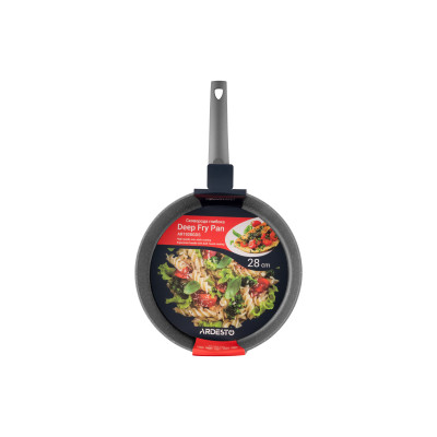ARDESTO Сковорода Gemini Gourmet Apulia 28 см, серый, алюминий AR1928GDS ARDESTO Сковорода Gemini Gourmet Apulia 28 см, серый, алюминий AR1928GDS