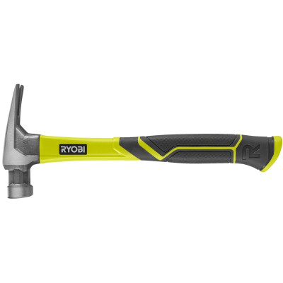 Молоток столярний Ryobi RH16FSS 450г магнітний утримувач руків'я скловолокно Молоток столярний Ryobi RH16FSS 450г магнітний утримувач руків'я скловолокно