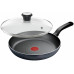 Сковорода з кришкою Tefal So' Light, 28см, алюміній, бакеліт, скло, чорний Сковорода з кришкою Tefal So' Light, 28см, алюміній, бакеліт, скло, чорний