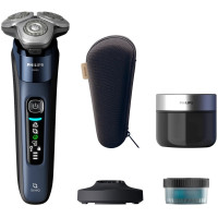Бритва електр. Philips Series i9000 Prestige SkinIQ,  бритв.головок-3, Li-Ion, сух.+волог., індикатор заряду, твердий чохол, синій