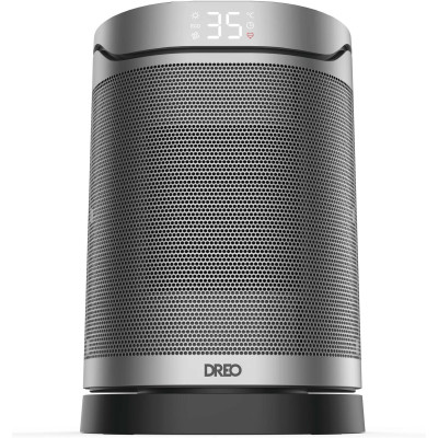 Тепловентилятор Dreo, 20м2, 1500Вт, електронне управління, керамічний нагрівальний елемент, пульт ДУ, 3 швидкісті, срібний Тепловентилятор Dreo, 20м2, 1500Вт, електронне управління, керамічний нагрівальний елемент, пульт ДУ, 3 швидкісті, срібний