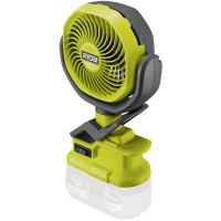 Вентилятор акумуляторний Ryobi ONE+ RCF18-0 18В 3400об/хв 2 швидкості поворотний 0.4кг без АКБ та ЗП Вентилятор акумуляторний Ryobi ONE+ RCF18-0 18В 3400об/хв 2 швидкості поворотний 0.4кг без АКБ та ЗП