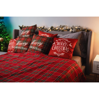 Плед ARDESTO Fleece 130x160см, 100% поліестер, клітинка, червоний Плед ARDESTO Fleece 130x160см, 100% поліестер, клітинка, червоний