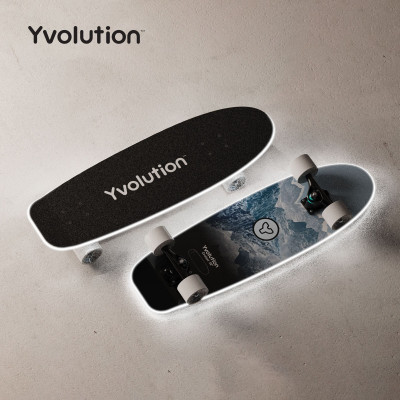 Скейтборд Yvolution Dynamo Cruiser LED 76см, синій