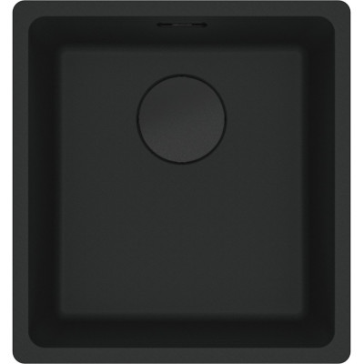 Мийка кухонна Franke Maris, фраграніт, прямокутник, без крила, 403х433х200мм, чаша - 1, монтаж під стільницю, MRG 110-37, чорний матовий Мийка кухонна Franke Maris, фраграніт, прямокутник, без крила, 403х433х200мм, чаша - 1, монтаж під стільницю, MRG 110-37, чорний матовий