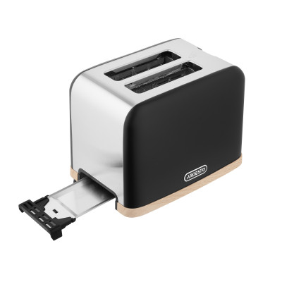 Тостер Ardesto T-F420BWD, 800 Вт, металлический, 2 слота, черный Тостер Ardesto T-F420BWD, 800 Вт, металлический, 2 слота, черный