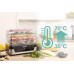 Сушарка для продуктів Gorenje 230Вт, піддонів - 5x2.8см, діаметр - 29см, макс - 75°С, електр.упр,білий