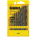 Набір свердел по металу DeWalt HSS-R, 1-10мм, кейс 10шт