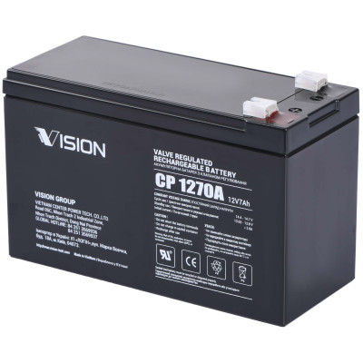 Аккумуляторная батарея Vision CP, 12В, 7.0А•ч, AGM Аккумуляторная батарея Vision CP, 12В, 7.0А•ч, AGM