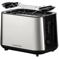 Тостер Russell Hobbs Heaton, нержав., підігрів,разморозка, чорний+нерж Тостер Russell Hobbs Heaton, нержав., підігрів,разморозка, чорний+нерж