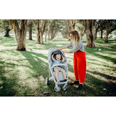 Прогулянкова коляска Greentom Classic Grey-White