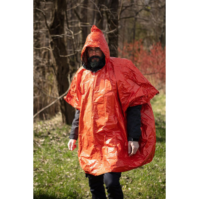 Дощовик Neo Tools, поліпропілен, водонепроникний, з системою енергозбереження, помаранчевий