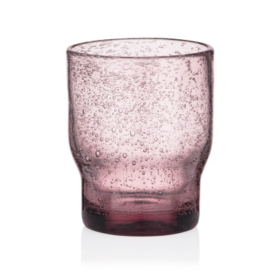 ARDESTO Набір склянок низьких Bubble 300мл, 2шт, скло, рожевий ARDESTO Набір склянок низьких Bubble 300мл, 2шт, скло, рожевий