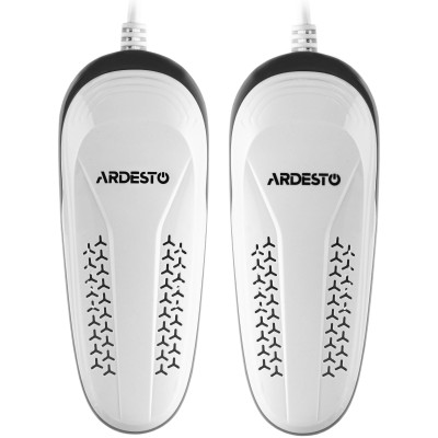 Сушарка для взуття електрична ARDESTO, потужність 10Вт, функція озонування, білий+сірий