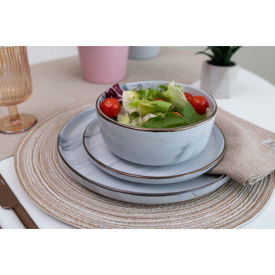 ARDESTO Салатник Marmo, 15,6 см, білий, кераміка ARDESTO Салатник Marmo, 15,6 см, білий, кераміка