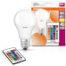 Лампа OSRAM LED E27 RGB 9Вт 2700К 806Лм пульт ДУ A60