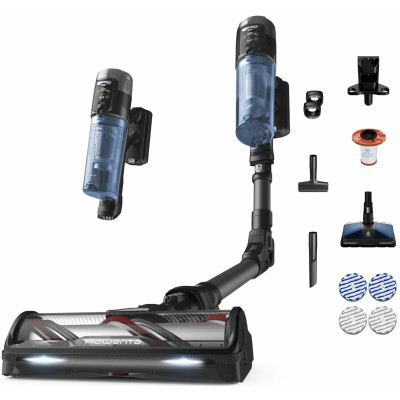 Пилосос Rowenta безпровідний X-Force Flex 12.60 Neo Auto Aqua Allergy, 150Вт, конт пил -0.65л, автон. робота до 60хв, вага-3кг, НЕРА, чорно-синій