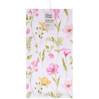 Рушник для кухні ARDESTO Spring flowers 50x68см, 100% бавовна, білий