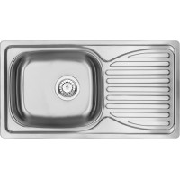 Мийка кухонна Deante Doppio, нерж.сталь, прямокут., з крилом, 780х430х160мм, чаша - 1, накладна, нерж Мийка кухонна Deante Doppio, нерж.сталь, прямокут., з крилом, 780х430х160мм, чаша - 1, накладна, нерж