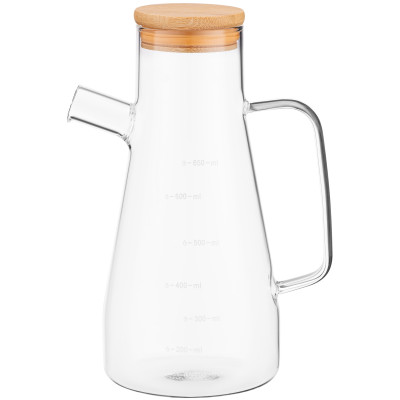 Пляшка для олії та оцту ARDESTO Midori, 650мл, боросилікатне скло, прозорий Пляшка для олії та оцту ARDESTO Midori, 650мл, боросилікатне скло, прозорий