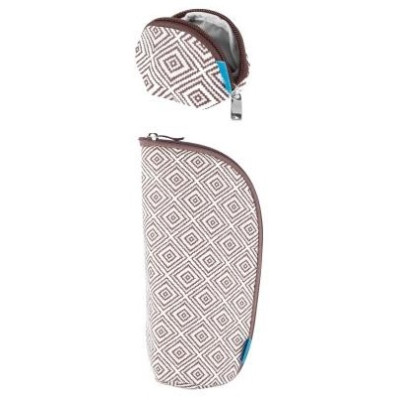 Набір Nuvita MyMia термос для пляшки, чохол для пустушки, геометричний орнамент Набір Nuvita MyMia термос для пляшки, чохол для пустушки, геометричний орнамент