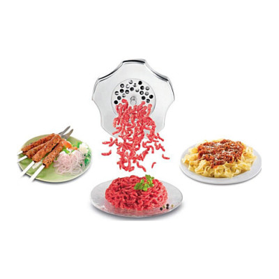 М'ясорубка Tefal HV8 Successor, 2200Вт, 4.5кг/хв, 3 решітки, насадка для ковбас, кеббе, 4 терки, пластик/метал, чорний