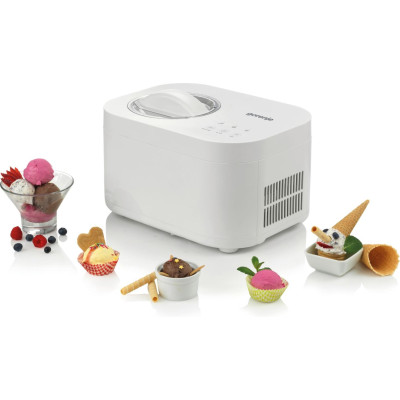 Мороженица Gorenje 100Вт, чаша-1л, время приготовления -30мин, пластик, белый