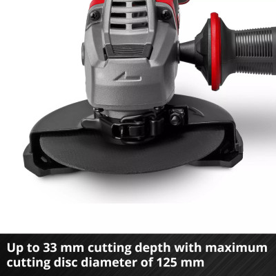 Шліфмашина кутова акумуляторна Einhell Professional TP-AG 18/125 CE Q Li - Solo 18В акб 1х4А·го 125мм 3000-10500об/хв ЗП 1.69кг