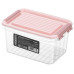 Контейнер для зберігання харчових продуктів ARDESTO Fresh 1.2л, пластик, прямокутна, рожевий