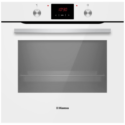Духова шафа Hansa електрична, 77л, A, дисплей, конвекція, білий