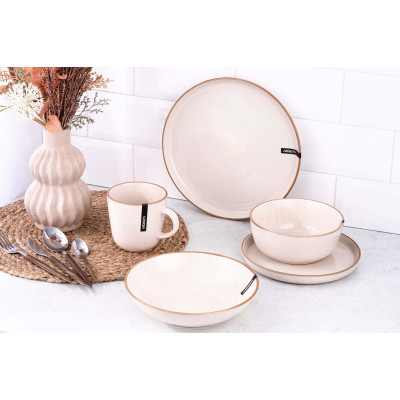 ARDESTO Чашка Apulia, 450мл, кераміка, кремовий