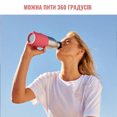 Термопляшка Tefal Bludrop, 500мл, нержавіюча сталь, пластик, рожевий Термопляшка Tefal Bludrop, 500мл, нержавіюча сталь, пластик, рожевий