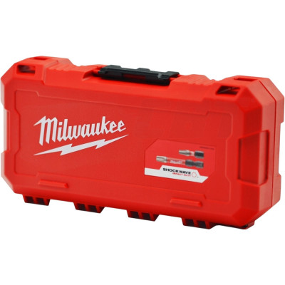 Біти Milwaukee Shockwave, сталь, кейс, набір 75шт
