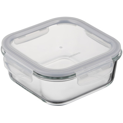Контейнер для зберігання харчових продуктів ARDESTO Gemini 1.23л, боросилікатне скло, пластик, квадратний, прозорий
