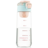 Пляшка для води з відсіком для фруктів ARDESTO Duo 720мл, пластик, блакитний, рожевий