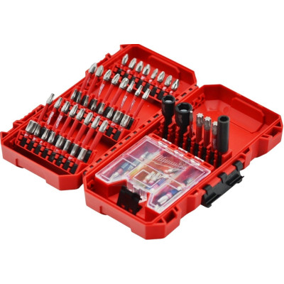 Біти Milwaukee Shockwave, сталь, кейс, набір 75шт