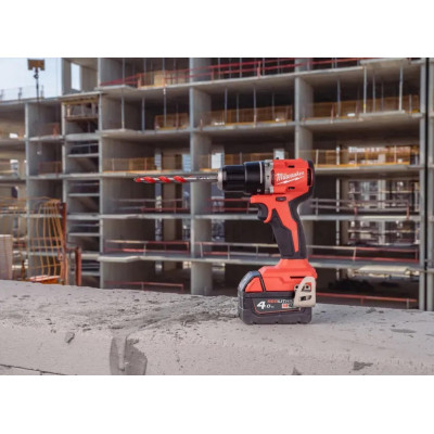 Шурупокрут-дриль акумуляторний Milwaukee М18 BLPDRC-422С 18В 1х2А·год 1х4А·год 60Нм 500·1700об/хв ЗП M12-18C кейс 1.5кг