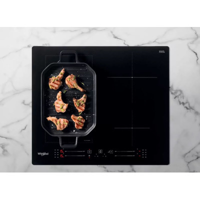 Варильна поверхня Whirlpool індукційна, 60см, розширена зона, чорний Варильна поверхня Whirlpool індукційна, 60см, розширена зона, чорний