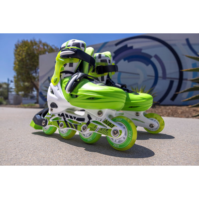 Роликові ковзани Neon Combo, розмір 34-37, зелений