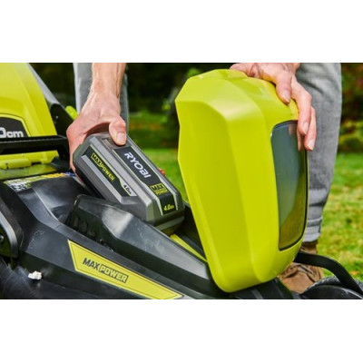 Газонокосилка аккумуляторная Ryobi RY36LM40A-0 MAX POWER 36В 40см 25-75мм EasyEdge мульчирование до 700м.кв 18.6кг (без АКБ и ЗУ) (5133005591)